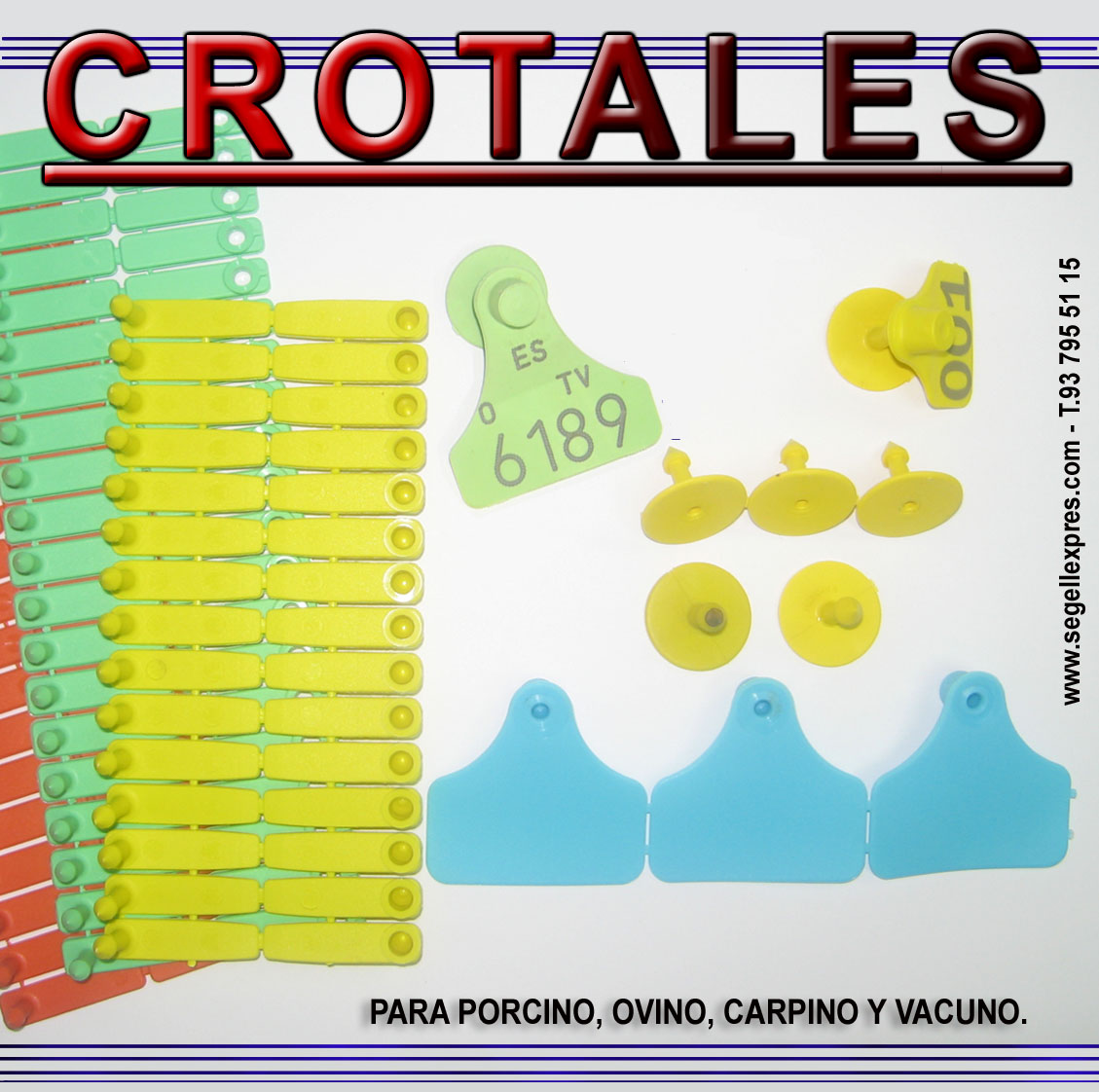 CROTALES - Segell Expres - Marcaje Industrial Alimentario